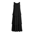 thumbnail image 6 of Dvprdro Womens Casual Beach Maxi Dress Chiffon Crew Neck Sleeveless Scallop Hem A Line Dress Solid Flowy, 6 of 8