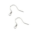 thumbnail image 1 of 1 Pair Earring Hook DIY Craft Earhook Dangling Earwire Jewelry Decorative Hooks Clasp Fitting Jewelry Making Findings Handicraft Accessory Silver, 1 of 6