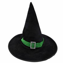 Penkiiy Halloween Witch Hat Witches Hats Women Adult Wizard Men Cosplay Party Girl Wide Brim Pointed Hat Accessory Green