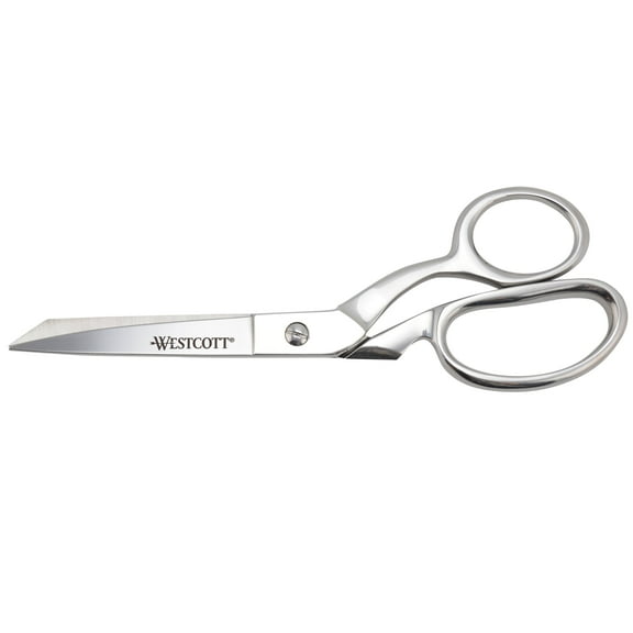 Westcott 8in Forged Paper and Fabric Scissors, Heavy Duty, Knife-Edge for Sewing and Crafts, Art, Office