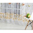 thumbnail image 2 of XMMSWDLA Small Window Curtains Sheer Curtain Tulle Window Voile Drape Valance 1panel Fabricgreen Orange, 2 of 4