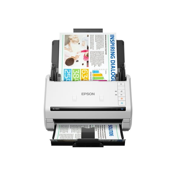 Epson DS-530 II - Document scanner - Contact Image Sensor (CIS) - Duplex -  - 600 dpi x 600 dpi - up to 35 ppm (mono) / up to 35 ppm (color) - ADF (50 sheets) - up to 4000 scans per day - USB 3.0