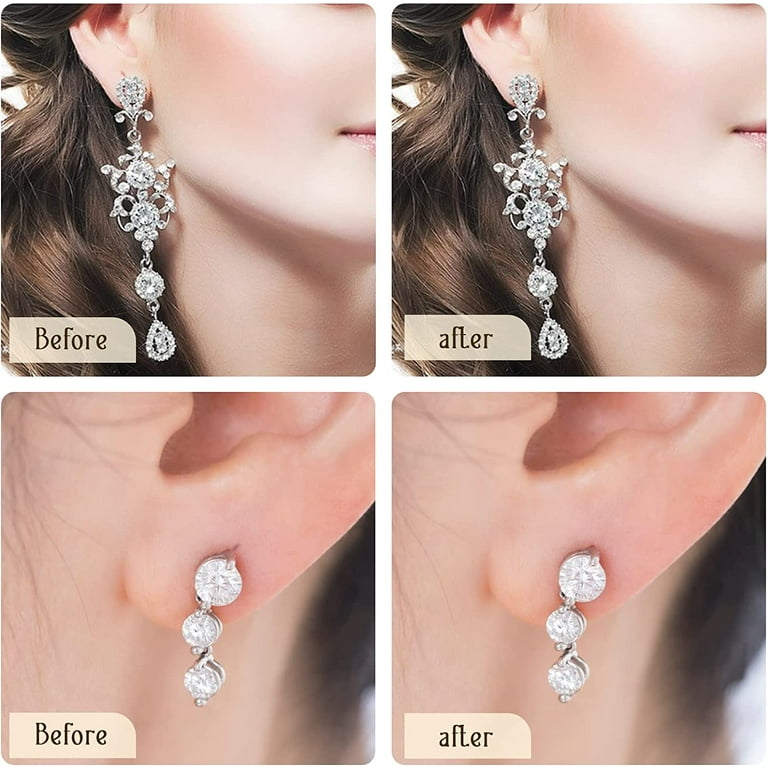 Earring Backs Adjustable Earring Lifters for Earring Support Droopy Ears