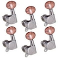 thumbnail image 4 of Piezas de teclas de afinación de guitarra Botón cóncavo Accesorios ovalados de reparación de bricolaje Cabezales de duraderos 6 clavijas de afinación restantes CUTICAT Clavijas de afinación de guitarras, 4 of 8