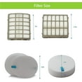 thumbnail image 2 of For Shark Navigator dlx Filter NV60 NV70 NV80 Replacement Filters,NV70 26,NV71,NV90,UV420 NV90 26 NV95 NV80 and NVC80C.4+4 Foam Filters + 2 HEPA Filters, 2 of 14