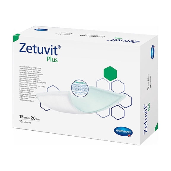 Zetuvit Plus Sterile Superabsorbent Dressing, 6 x 8 Inch (BX/10)
