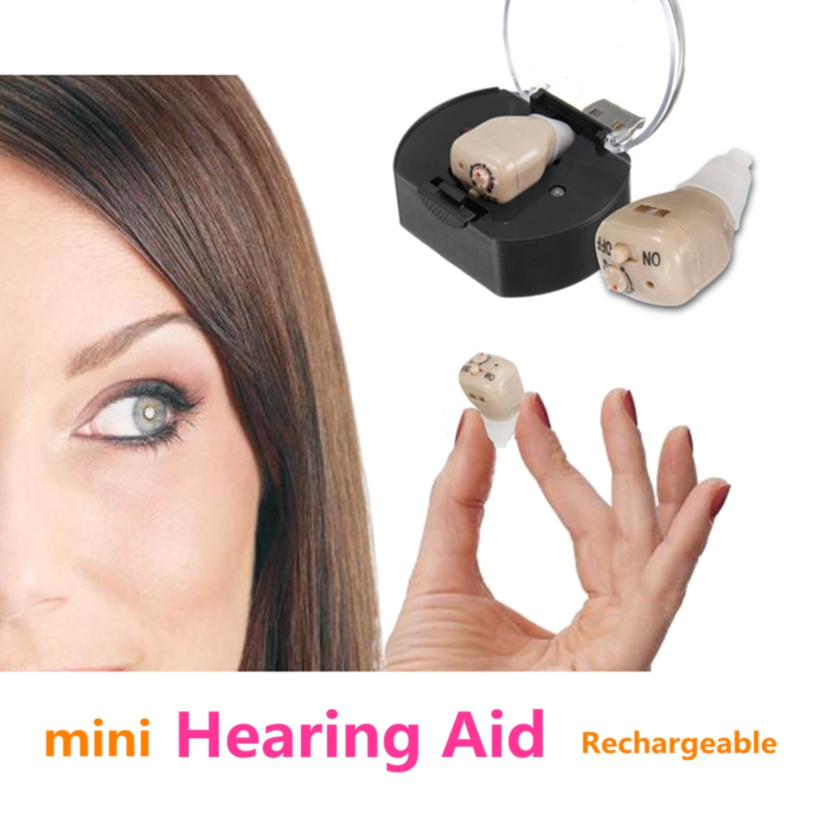 2019 New Mini In Ear Hearing Aidssound Amplifier Rechargeable