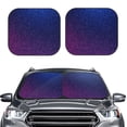 thumbnail image 2 of Fotbe Neon Glitter Juego de 2 Piezas de Parasoles para Parabrisas | Bloqueador Solar para Auto | Accesorios Plegables para Protección Solar Interior-Medium, 2 of 6