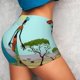thumbnail image 4 of Balery African Women Pantalones cortos de entrenamiento estampados para mujer, sin costuras, ajustados, para gimnasio, yoga, correr, deportes, ejercicio activo, fitness.-X-Large, 4 of 8