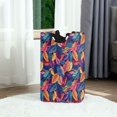 thumbnail image 6 of Yayeee Freestanding Laundry Hamper with Handle Collapsible Large Storage Basket for Clothes, Colorful Art Leaves Pattern, 6 of 7