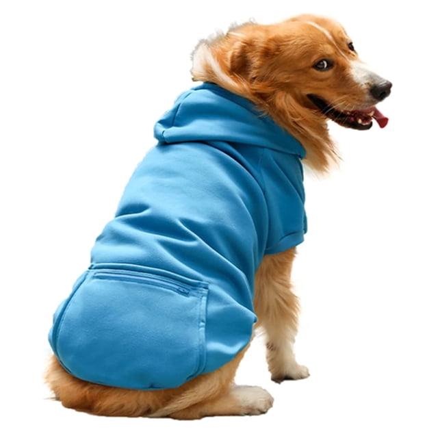 Suministros para mascotas, ropa para perros de tamaño grande, mediano y pequeño, suéter con bolsillo con cremallera 679