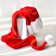 thumbnail image 6 of Lovskoo Long Santa Hats Red Fluffy Christmas Hat for Adults Men Women with Plush Comfort Liner for Christmas Xmas New Year Party Special Gift Red, 6 of 9