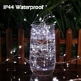 thumbnail image 5 of Zukuco Fairy Lights Plug in, 20 Feet 200 Led Cluster Lights Indoor Outdoor Waterproof Firecracker Starry String Lights for Bedroom Wreath Window Wedding Christmas Tree Decoration, Cool White, 5 of 7