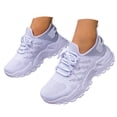 thumbnail image 3 of Rotm Womens Tennis Shoes for Walking Women Walking Shoes Ladies Running Sneakers Breathable Mesh Sports Shoes Casual Lightweight Gym Lace up Sneakers Grey,9.5, 3 of 7