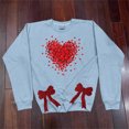 thumbnail image 4 of Xixinqiwan Valentine's Day Long Sleeve Shirts,Women Love Heart Valentines Day Sweatshirts Raglan Pullover Tops Long Sleeve Shirt, 4 of 6