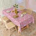 thumbnail image 3 of Pink Unicorn Heart Crescent Pattern Rectangle Tablecloth 60"x102",Waterproof Polyester Rectangle Table Cloth, Wipeable Spillproof Polyester Tablecloth for Dining, Camping, Indoor and Outdoor, 3 of 6
