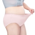 thumbnail image 4 of WZXFASHION Culottes Respirantes Taille Mi-Haute Grande Taille pour Femmes Rose TTTTG, 4 of 6