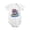 White, variant on Unicorn Baby Surfing Rainbow Star Sea Baby Bodysuit, 100% Cotton Short Sleeve Snap Romper, 0-12 Months