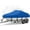 Blue, variant on Boat Cover 20-22 ft 600D Waterproof Boat Covers Fits Bass, V-Hull, Tri-Hull, Fish & Ski, Runabout Bowrider Boat, 20' 21' 22' feet Heavy Duty Canvas Trailerable Boat Cover Gray