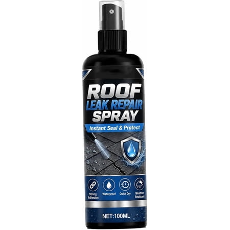 Powerful Waterproof Leak Repair Spray, Spray Sealant Waterproof, Waterproof Sealant Spray, Multi Surface Leak Repair Spray, Fast Drying, For Roofs Pipes Crack, Drain Pipe, Window Seams(RL)