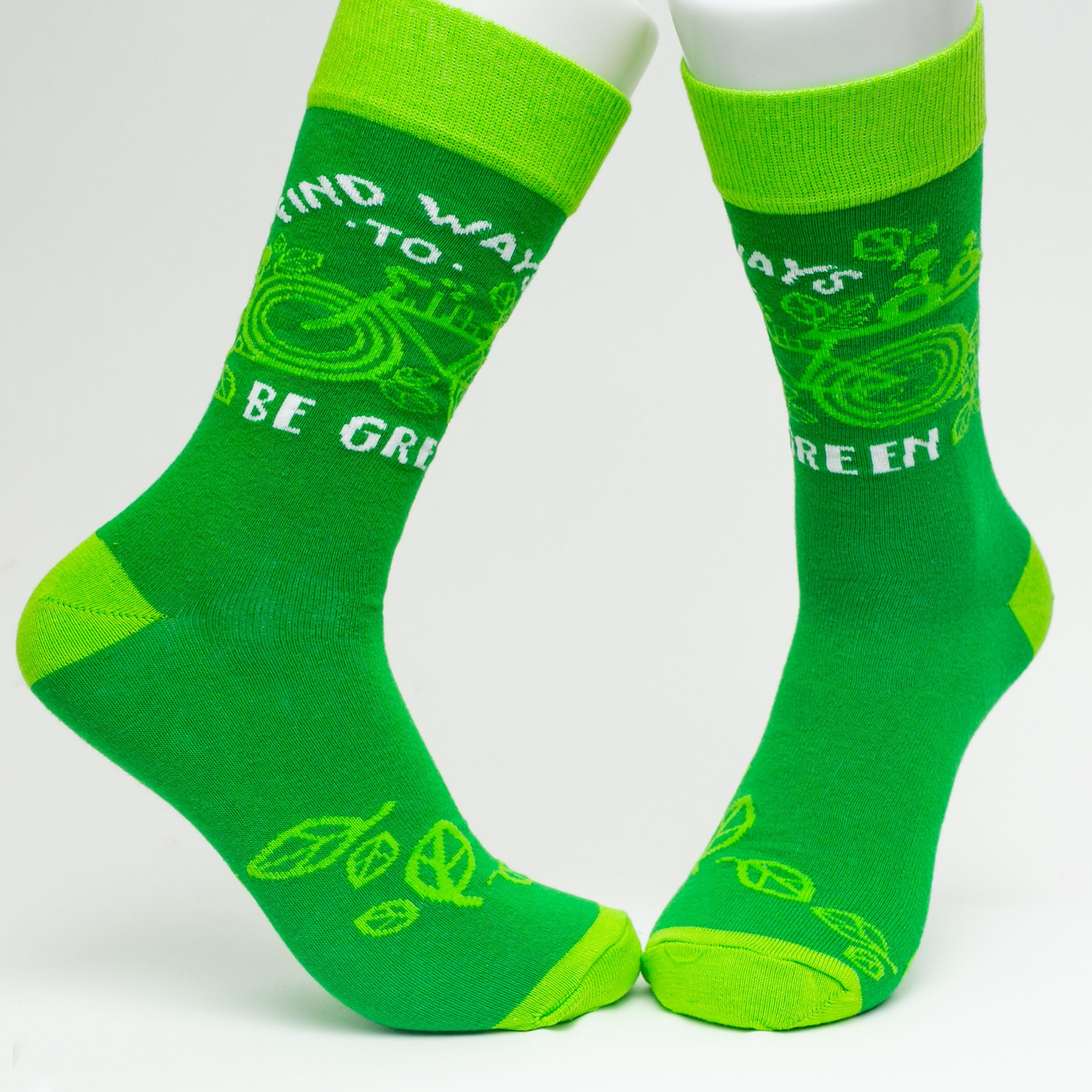 Beautifica Unisex Socks - Green Data Small