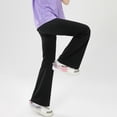 thumbnail image 5 of GYRATEDREAM Girls Flare Leggings Yoga Bootcut Pants High Waisted Bell Bottoms Athletic Workout Dance Pants for 5-6T, 5 of 9