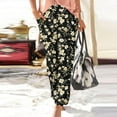 thumbnail image 2 of Horkkom Floral Pants for Women High Waisted Lounge Pants Casual Comfy Yoga Boho Pants with Pockets, Gifts for Women S, 2 of 6