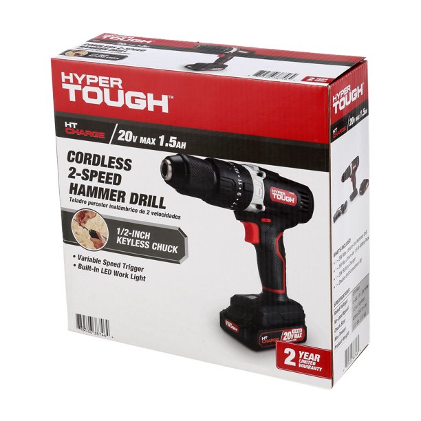 HyperLemon1ml 最高品質CRDP CRDH81 Hyper Tough 18V Cordless Drill, 3/8 inch Chuck, Variable