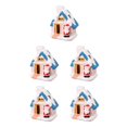 thumbnail image 3 of Maytalsory Resin Christmas Scene Snow House LED Decoration Desktop Village Set House Santa 5Set, 3 of 6
