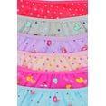 thumbnail image 6 of ToBeInStyle Girl's Pack of 6 Bright Pastel Cotton Bikini Brief Panties w/ Prints - Medium, 6 of 6