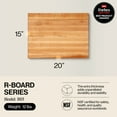 thumbnail image 2 of John Boos R-Board Reversible Wood Cutting Board, 20" x 15" x 1 1/2", Maple, 2 of 9