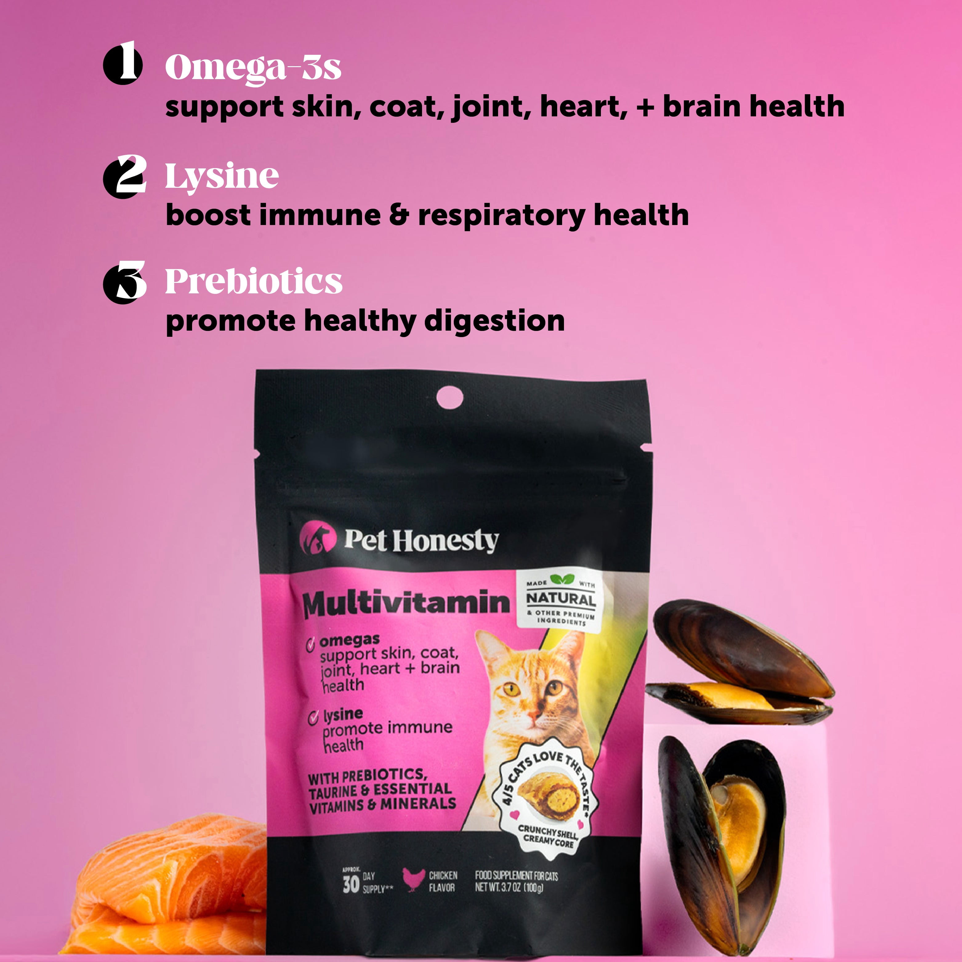 (2 pack) Dual Texture Multivitamin for Cats (Chicken Flavor)