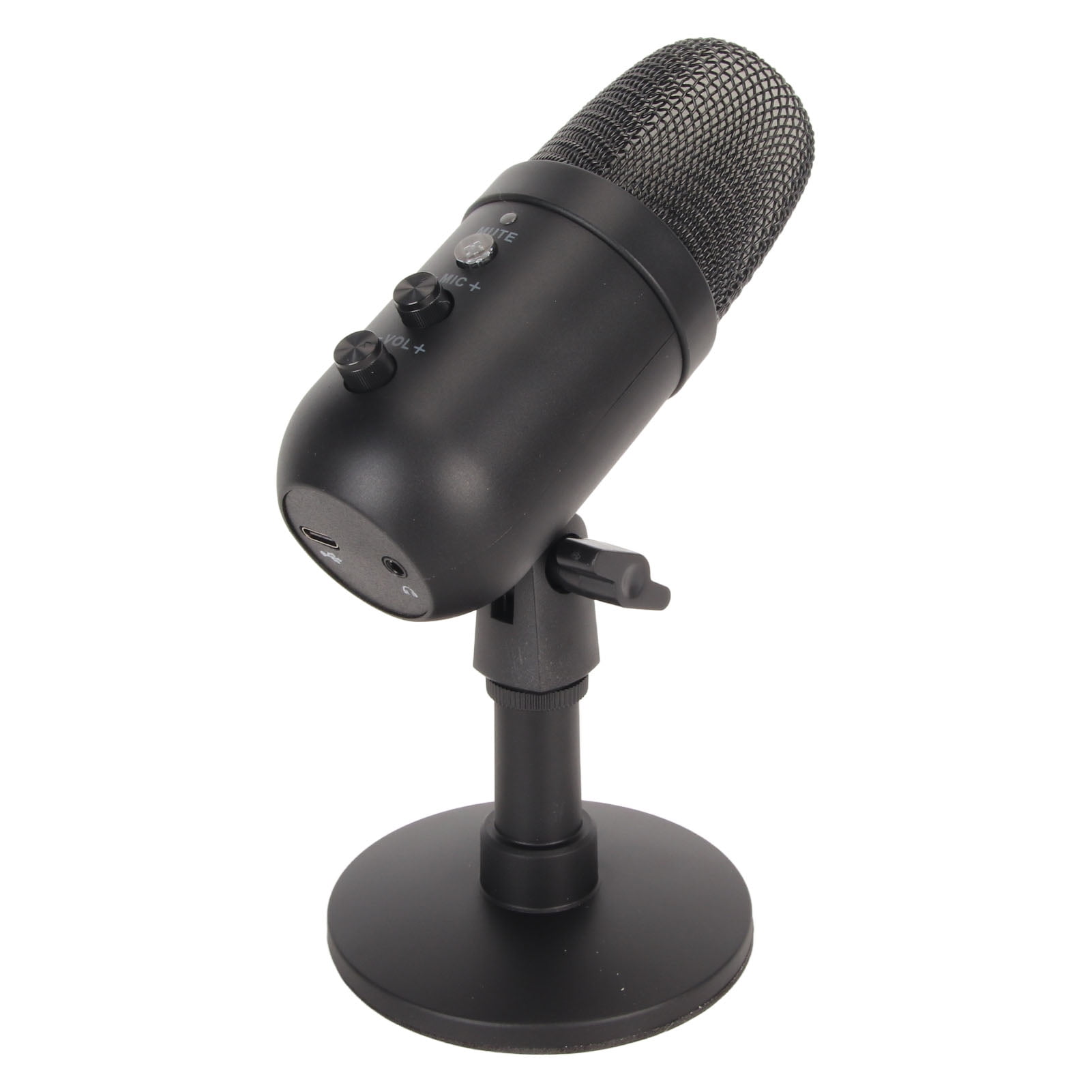 USB Condenser Microphone, Gain Control Plug And Play USB Microphone