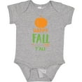 thumbnail image 3 of Inktastic Happy Fall Y'all, Pumpkin, Arrow - Orange Green Boys or Girls Baby Bodysuit, 3 of 5