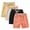 F, variant on UACY Boys 4 Packs Shorts Cotton Linen Athletic Shorts Girls Summer School Basketball Sports Pants Elastic Waist Casual Pants