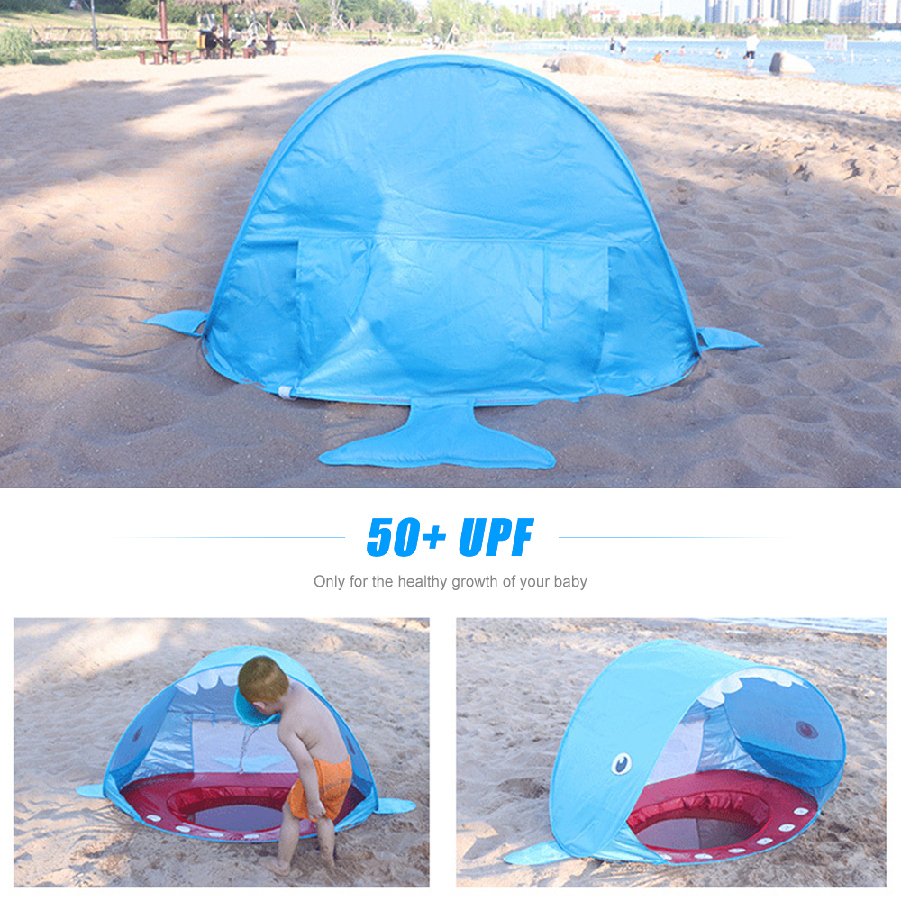 Amerteer Baby Beach Tent,Tents for Camping, Pop Up Tent Sun Shade Instant Tent Sun Shelter Kids Beach Tent Waterproof Portable UPF 50+ UV Protection Tent for Outdoor Family Camping Hiking Fishing - image 4 of 6