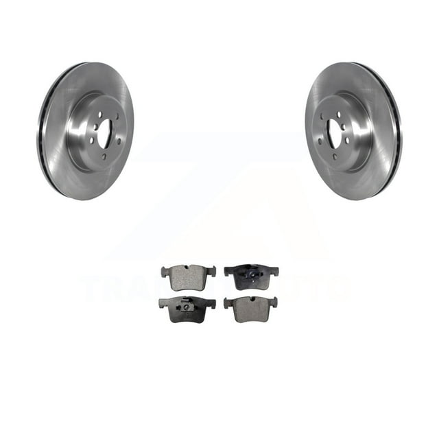 Transit Auto Front Disc Brake Rotors and Semi-Metallic Pads Kit for Car 2018-2019 BMW 330i GT xDrive with 370mm Diameter Rotor M Performance Brakes K8F-103564