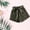Army Green, variant on HAIJIE Womens Summer Shorts Summer Beach Lightweight Short Pants Cute Shorts Casual Shorts Going Out Shorts for Girlfriend Women Elastic Waist Embroidered Ruffle Shorts