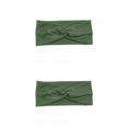 thumbnail image 1 of Diadema de ganchillo Sonducket Banda para la cabeza deportiva Ejercito verde 2piezas, 1 of 1