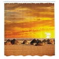 thumbnail image 3 of Ambesonne Farm House Shower Curtain, Landscape, 69"Wx70"L, Orange, 3 of 5