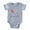 Heather Gray, variant on CafePress - Ladybug Annabelle - Cute Infant Baby Football Bodysuit