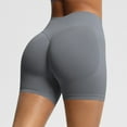 thumbnail image 2 of Womens Spandex Leggings Shorts High Rise Stretchy Workout Shorts Butt Lifting Soft Bike Shorts Yoga Gym Pants (XL, Dark Gray), 2 of 7