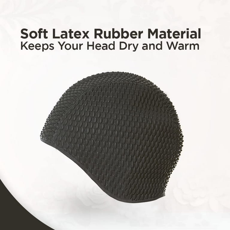 ✴新品✴Boniture☆Pon Pon Cap Beemo Swim Bathing Caps for Women or Girls Retro Style Latex