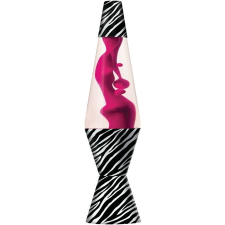 Lava® the Original 14.5-Inch Pink Lamp with Zebra Decal Base