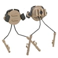 thumbnail image 1 of Adaptador de riel para casco, soporte para asiento de cabeza, juego de 1 par de adaptadores de riel para auriculares tácticos Caqui, 1 of 9