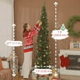 thumbnail image 3 of HOMCOM 7.5ft Christmas Tree with DIY Synchronized LEDs, Xmas Tree, Green, 3 of 10