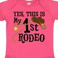 thumbnail image 4 of Inktastic Yes, This is My 1st Rodeo Cowboy Hat with Red Band, Lasso Boys or Girls Baby Bodysuit, 4 of 5