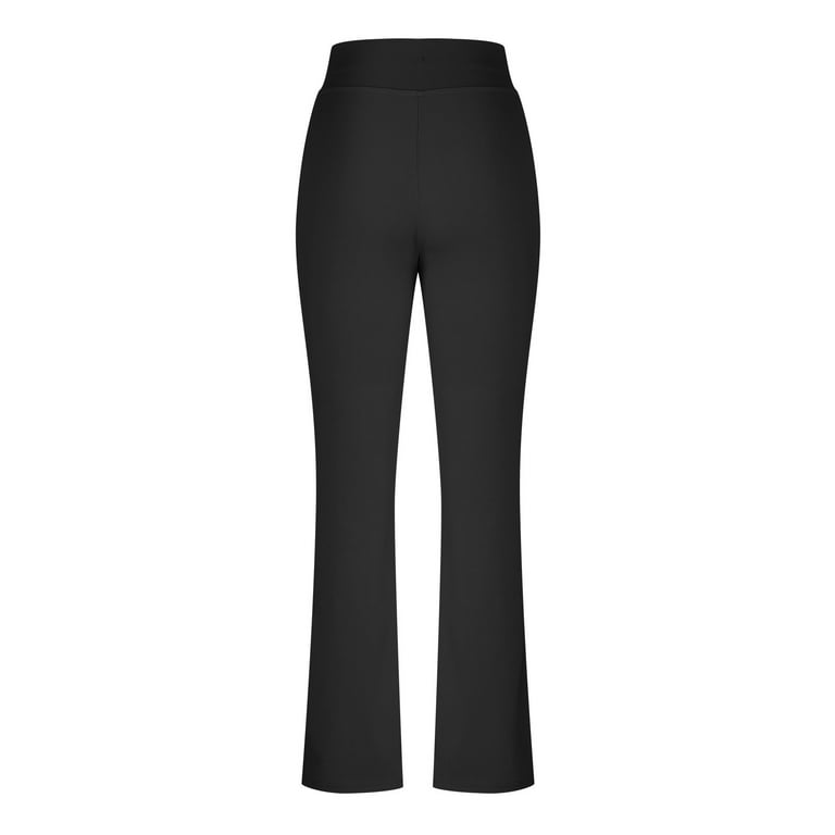 Clearance RYRJJ Women's Bootcut Yoga Pants with Pockets V