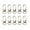 White, variant on 10 Pcs Metal Lobster Claw Clasps Swivels Snaps Hooks Hardware Accessories for Bag Keychains Connector Jewelry Making
