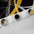 thumbnail image 4 of Homewish Yellow Abstract Lines Blackout Curtains Set of 2 (52x84 Each),Contemporary Aesthetic Curtain, 4 of 6